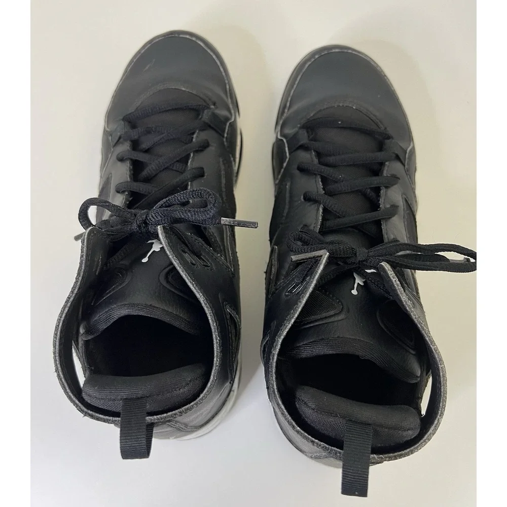 Nike Air Jordan Flight Club 91 BG Boys Size 7Y Black Basketball Shoes Sneakers
